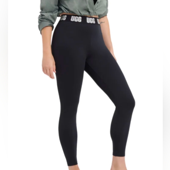 UGG 1136895 Tar Mckena Logo Leggings Black XS - Picture 9 of 9